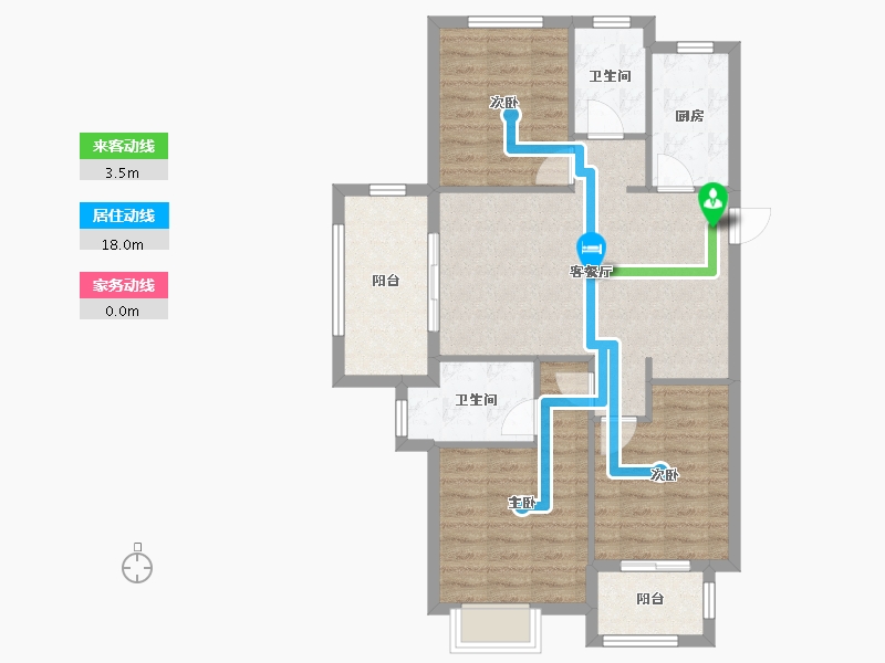 福建省-宁德市-金域悦城三期-84.00-户型库-动静线