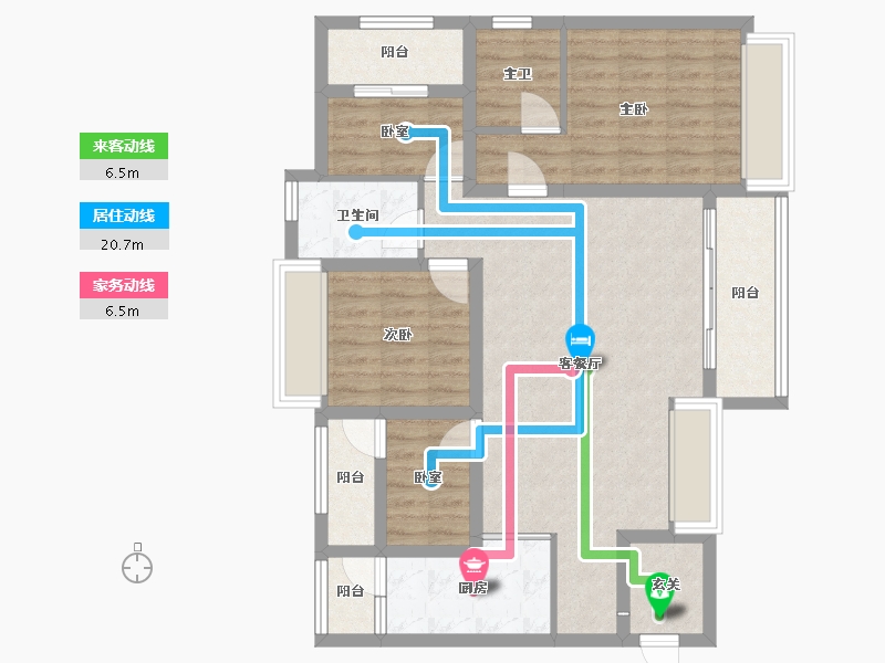 四川省-成都市-华熙528艺术村-93.35-户型库-动静线