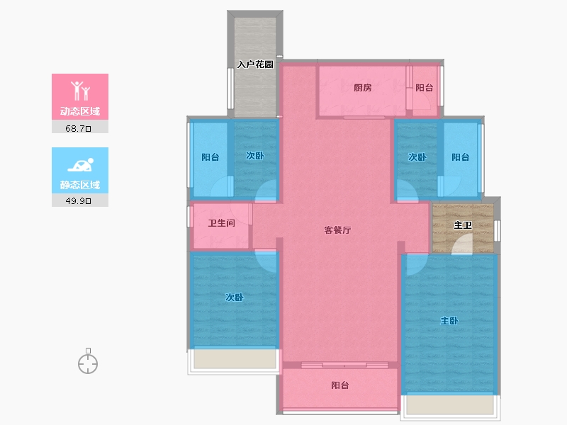 四川省-成都市-华熙528艺术村-116.32-户型库-动静分区