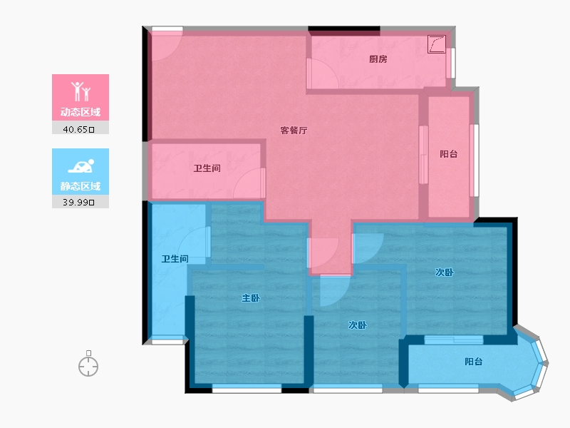 福建省-宁德市-金域悦城-71.26-户型库-动静分区