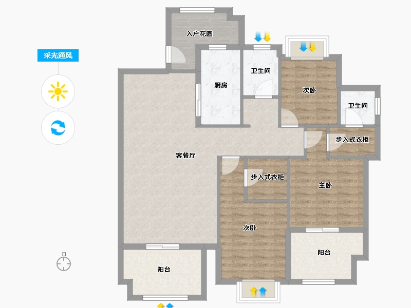 福建省-宁德市-金域悦城-107.94-户型库-采光通风