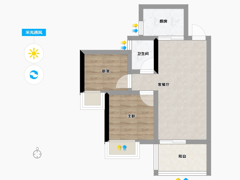 贵州省-安顺市-杨湖壹品-40.16-户型库-采光通风