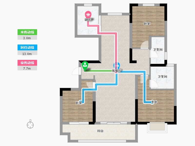 河南省-商丘市-中豫·滨河首府-103.01-户型库-动静线