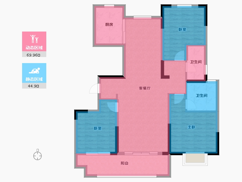 河南省-商丘市-中豫·滨河首府-103.01-户型库-动静分区