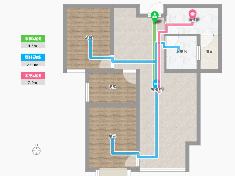 甘肃省-庆阳市-澳恺华府-84.53-户型库-动静线