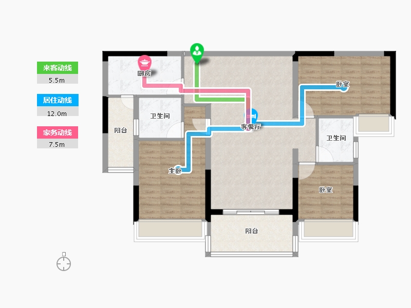 陕西省-安康市-汉水悦府-96.01-户型库-动静线