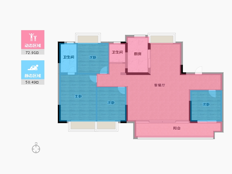 江西省-九江市-碧桂园·江屿城-112.00-户型库-动静分区