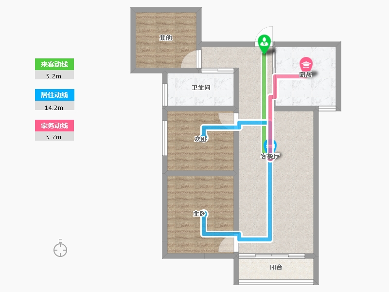 甘肃省-庆阳市-澳恺华府-84.26-户型库-动静线