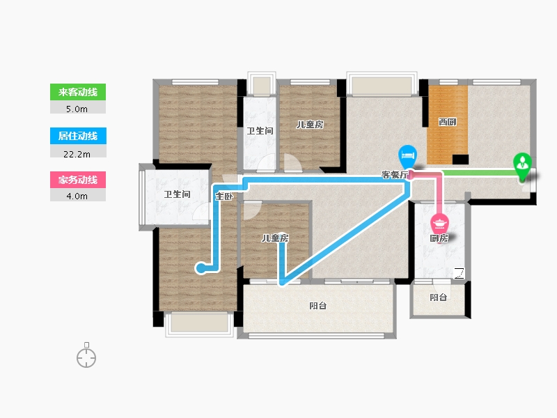 广东省-云浮市-​尚东世纪-136.24-户型库-动静线