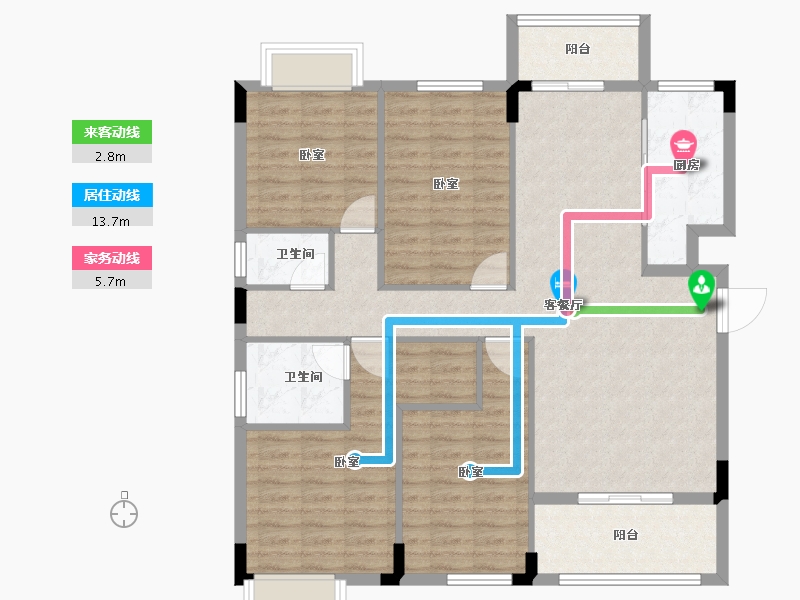 湖北省-宜昌市-映象江南-112.79-户型库-动静线