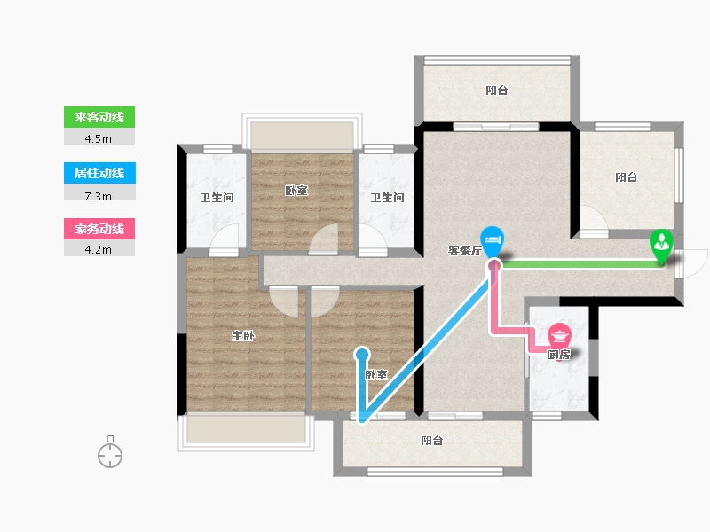 广西壮族自治区-柳州市-柳州金科·集美江山-97.02-户型库-动静线