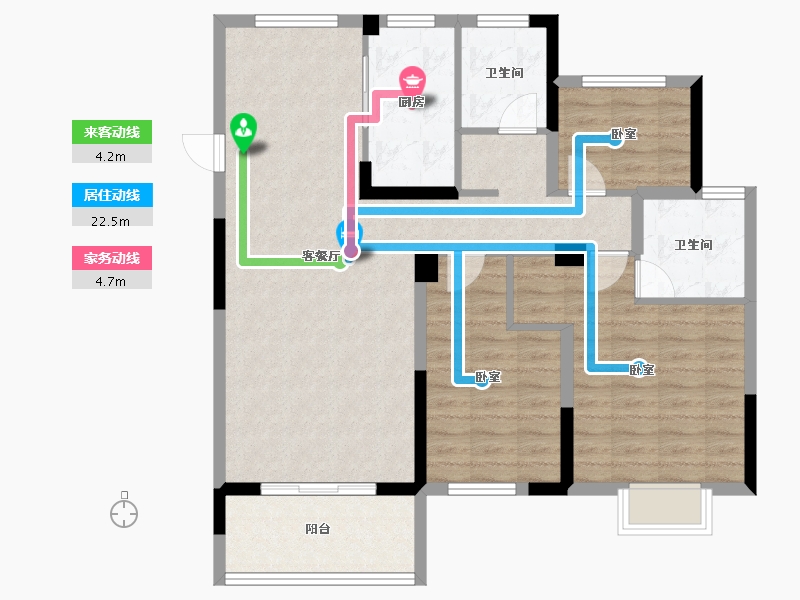 河南省-商丘市-亿洲·山水学府-95.00-户型库-动静线