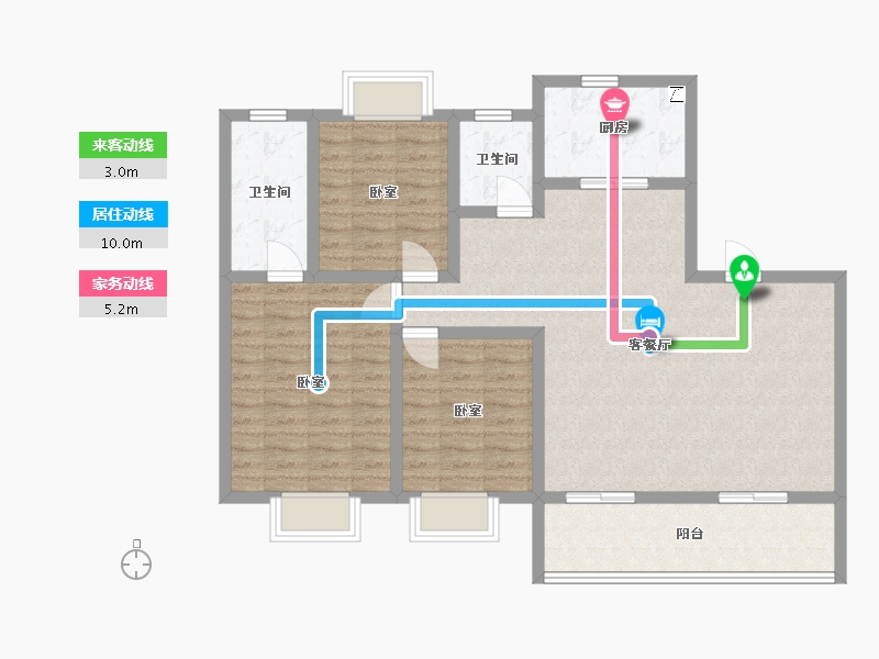 江苏省-镇江市-融创·京源里-103.06-户型库-动静线