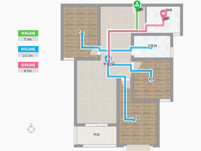 河南省-新乡市-高晟福润城-94.13-户型库-动静线