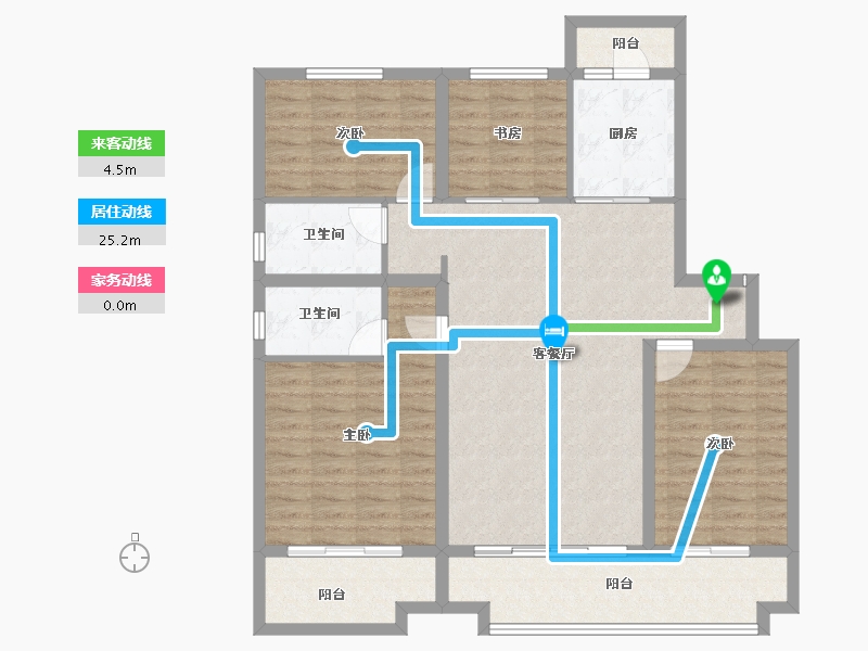 河南省-商丘市-碧桂园天悦三期-116.04-户型库-动静线