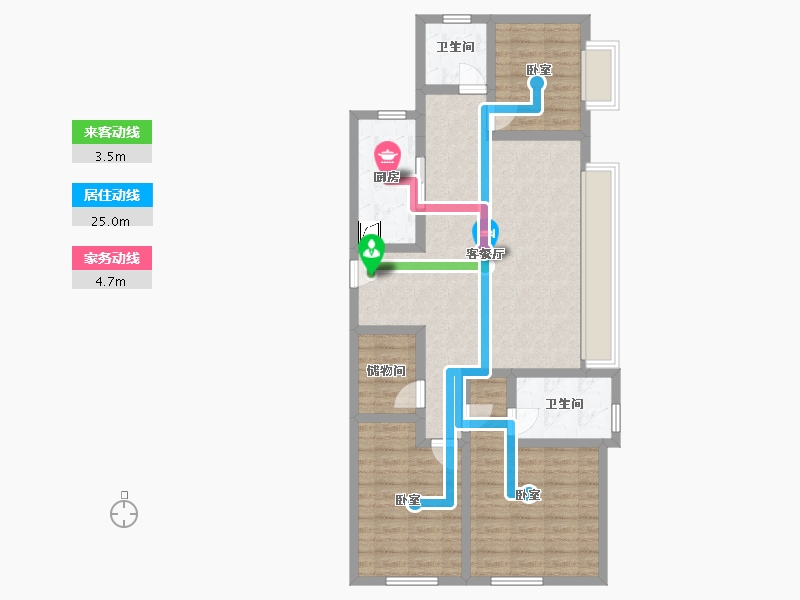 江苏省-镇江市-万科金域蓝湾-92.01-户型库-动静线