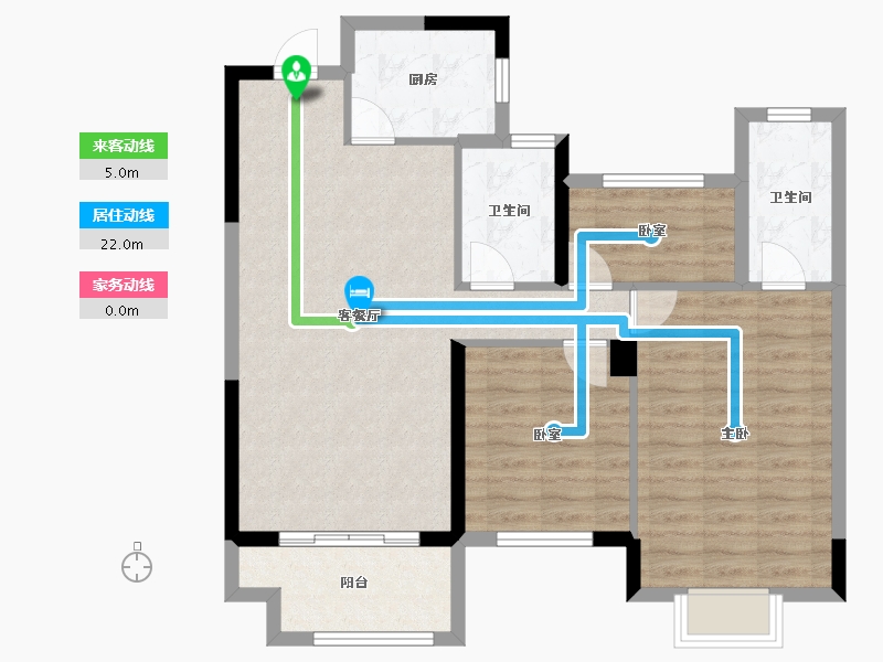 河南省-商丘市-亿洲·山水学府-86.00-户型库-动静线