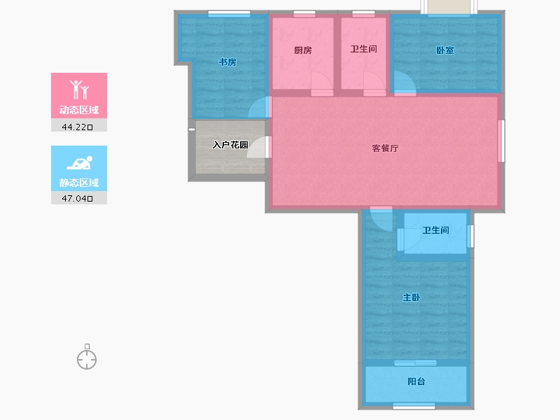 江苏省-镇江市-荔湾城-85.61-户型库-动静分区