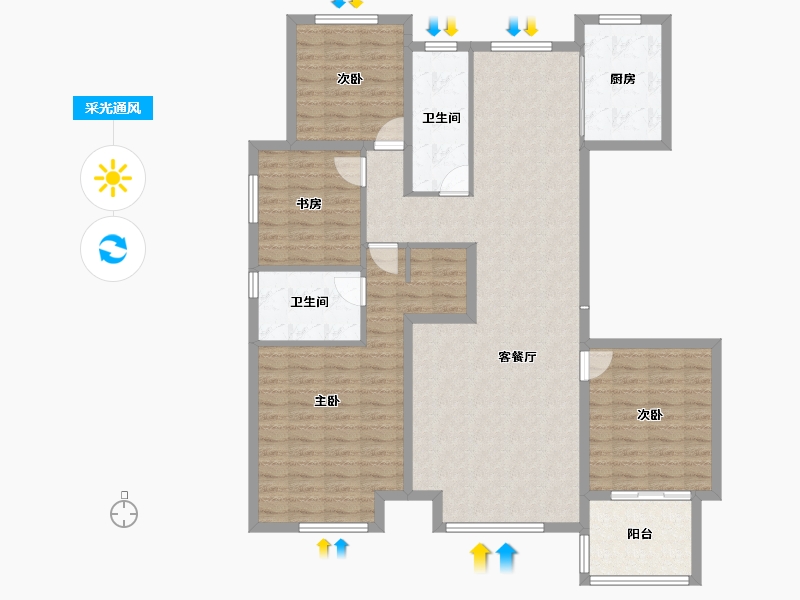 河北省-保定市-京南首府-127.51-户型库-采光通风