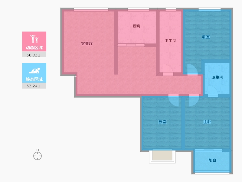 河南省-商丘市-信德长寿一号-98.01-户型库-动静分区