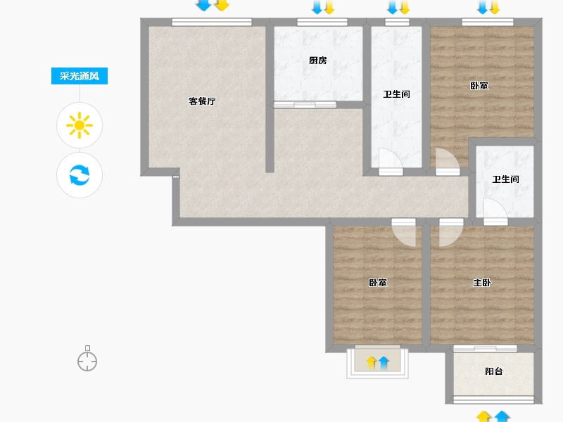 河南省-商丘市-信德长寿一号-98.01-户型库-采光通风