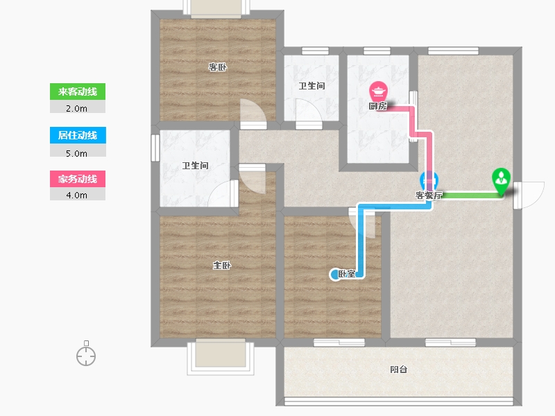 江苏省-镇江市-融创·京源里-95.20-户型库-动静线