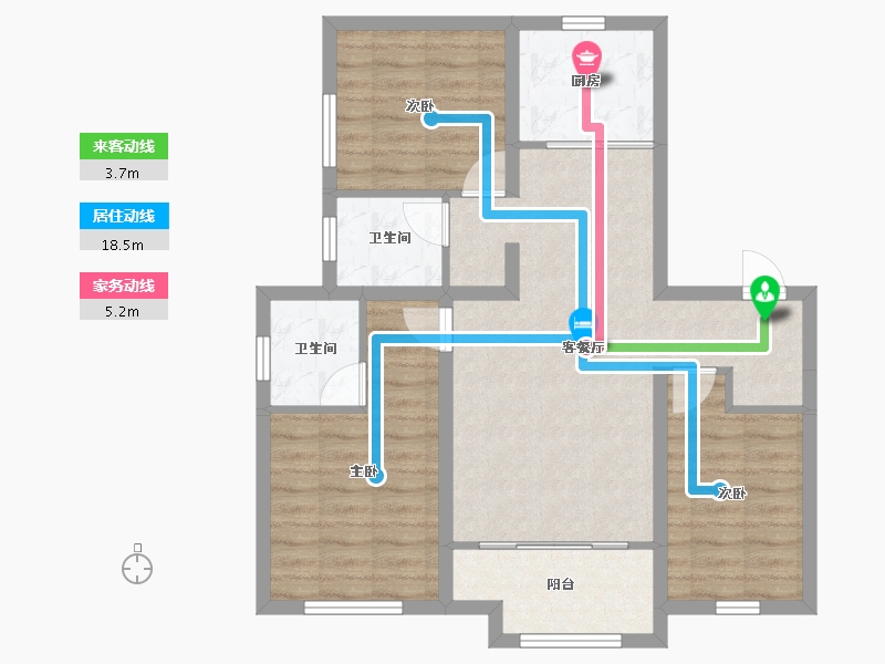 河北省-唐山市-花海国际-77.80-户型库-动静线