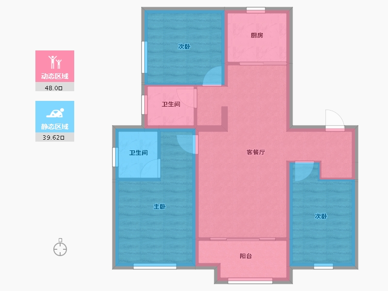 河北省-唐山市-花海国际-77.80-户型库-动静分区