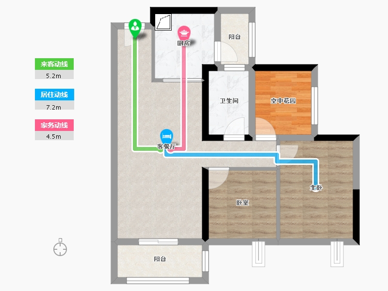 广东省-江门市-明泰城-64.68-户型库-动静线