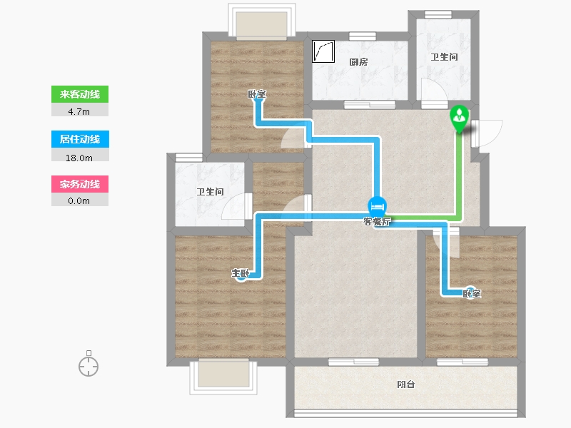 江苏省-镇江市-融创·京源里-87.99-户型库-动静线