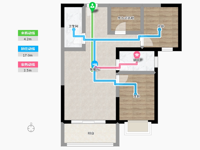 河北省-保定市-乾城华府-61.23-户型库-动静线