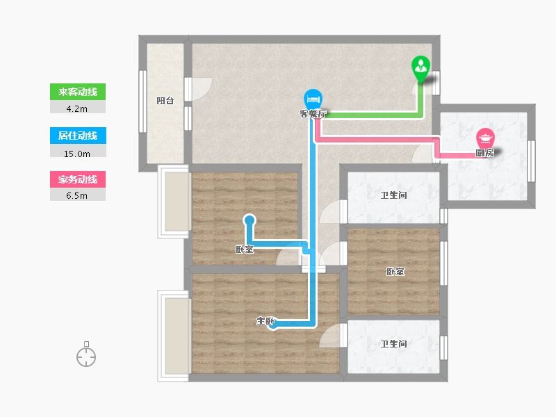 山东省-青岛市-和达-88.00-户型库-动静线