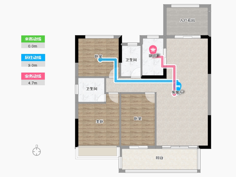 陕西省-安康市-汉水悦府-107.20-户型库-动静线