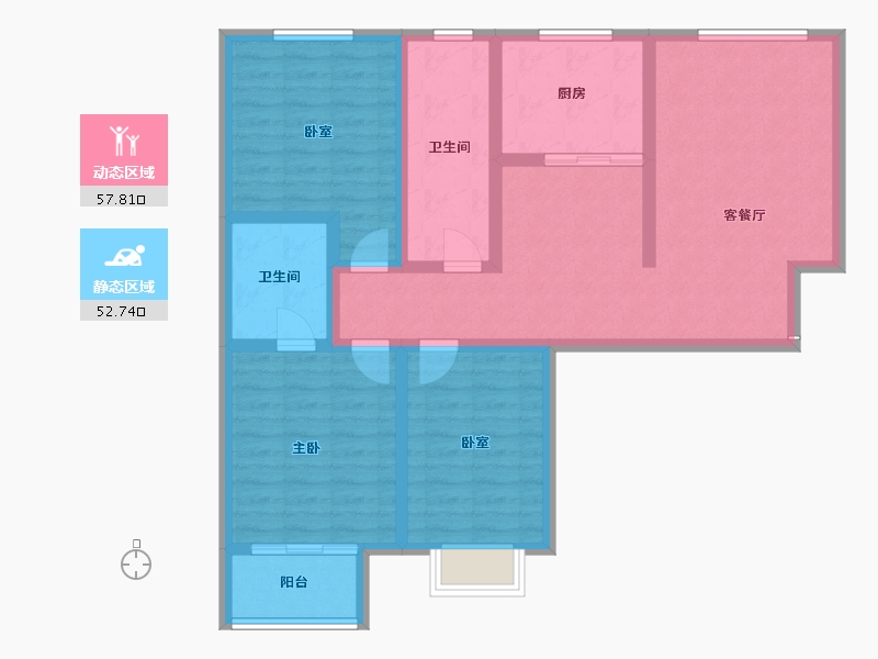 河南省-商丘市-信德长寿一号-98.01-户型库-动静分区