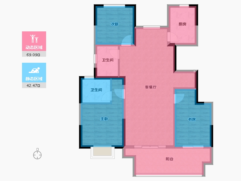 河南省-商丘市-润泓·壹号城邦-100.01-户型库-动静分区