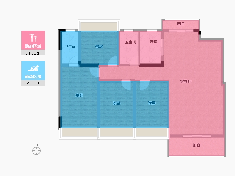 江西省-九江市-和兴·中央花园-114.34-户型库-动静分区