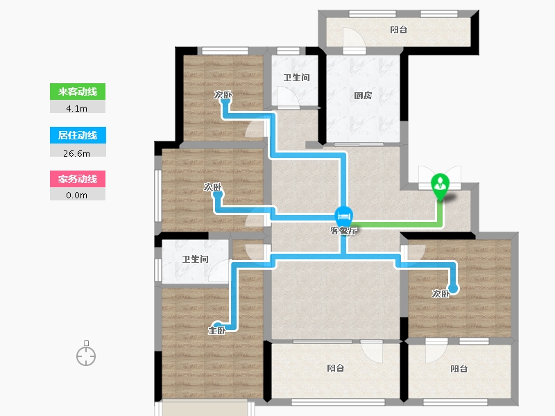 山东省-济宁市-青特星城-109.60-户型库-动静线