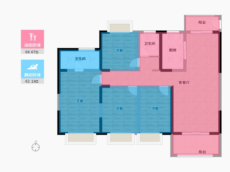 江西省-九江市-京瀚理想城-115.05-户型库-动静分区