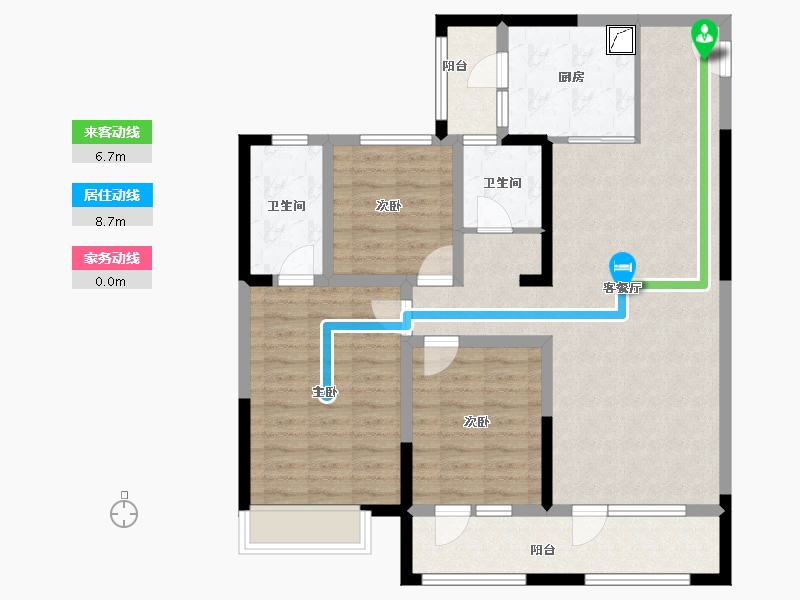 山东省-济宁市-青特星城-100.81-户型库-动静线