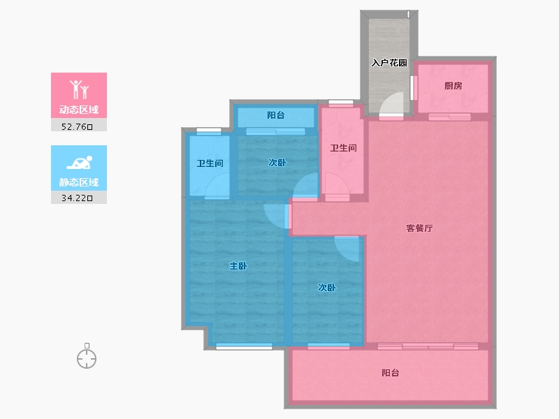 贵州省-遵义市-诗乡府-82.33-户型库-动静分区