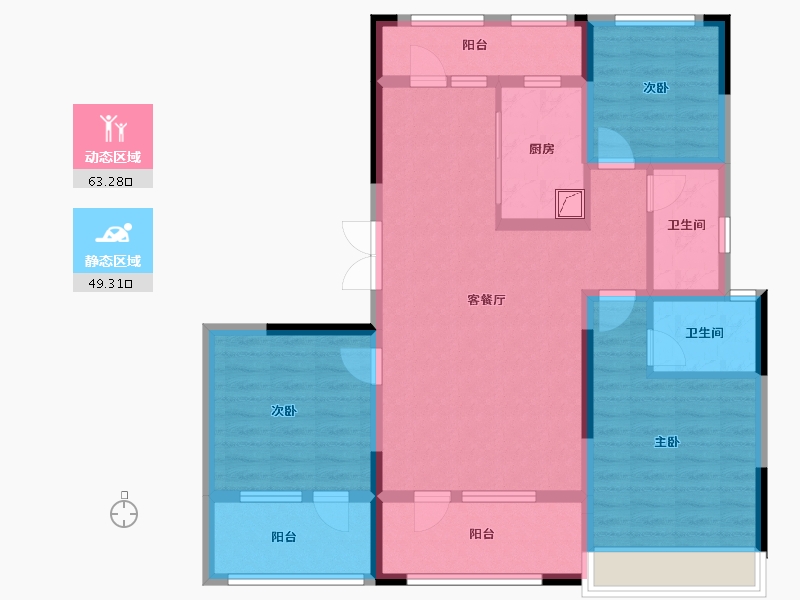 山东省-济宁市-青特星城-99.21-户型库-动静分区