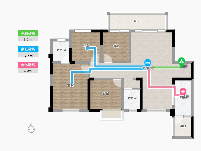 四川省-成都市-凤凰1号栖云湖-98.02-户型库-动静线