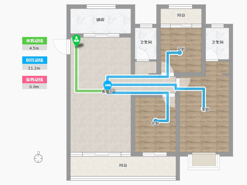 陕西省-安康市-天一城市之光-87.80-户型库-动静线