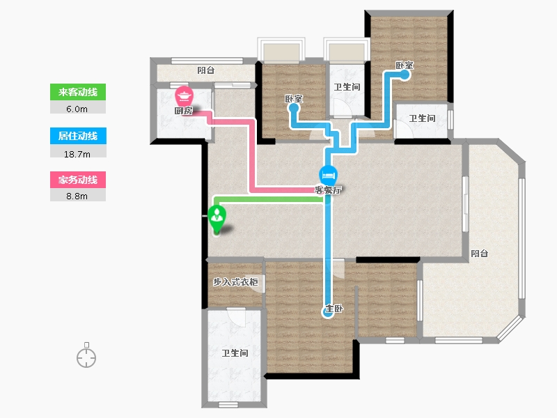 广东省-江门市-裕邦新外滩-154.13-户型库-动静线