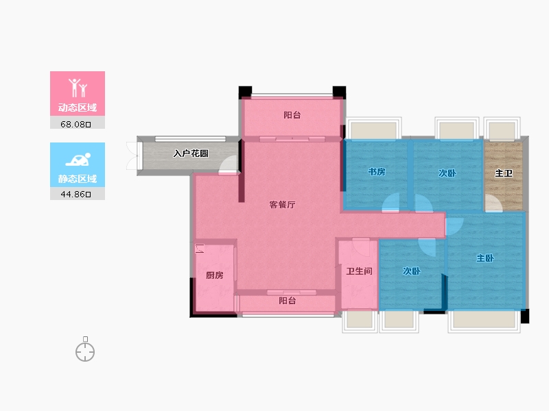 广东省-云浮市-​尚东世纪-112.50-户型库-动静分区