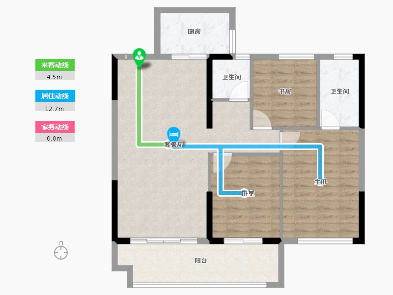 陕西省-安康市-汉水悦府-92.80-户型库-动静线