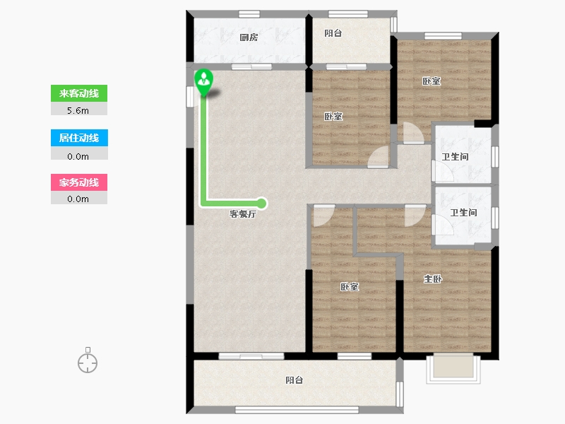 湖南省-长沙市-澳海澜庭·谷山府-122.50-户型库-动静线