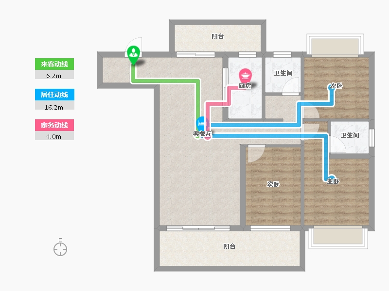 贵州省-遵义市-诗乡府-92.88-户型库-动静线