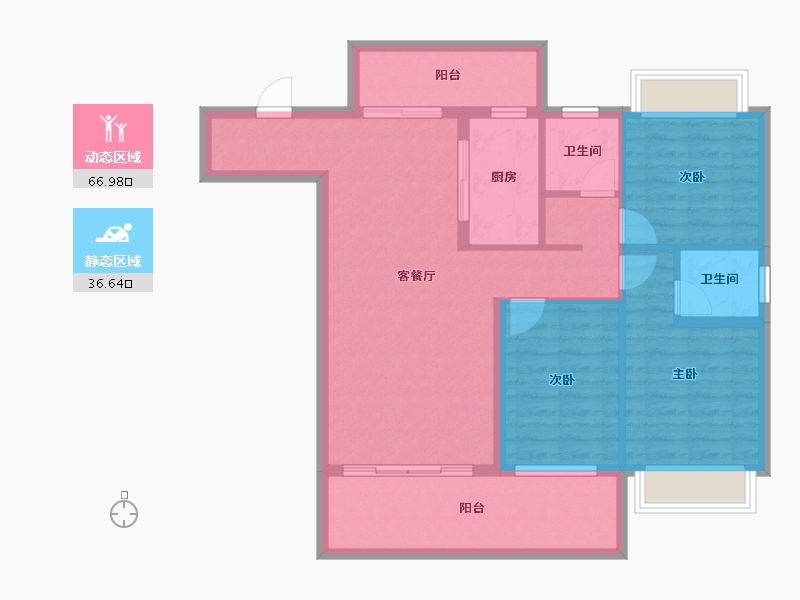 贵州省-遵义市-诗乡府-92.88-户型库-动静分区