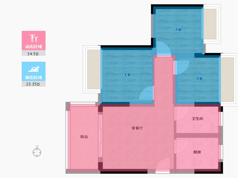 四川省-达州市-恒胜·江与城-50.46-户型库-动静分区